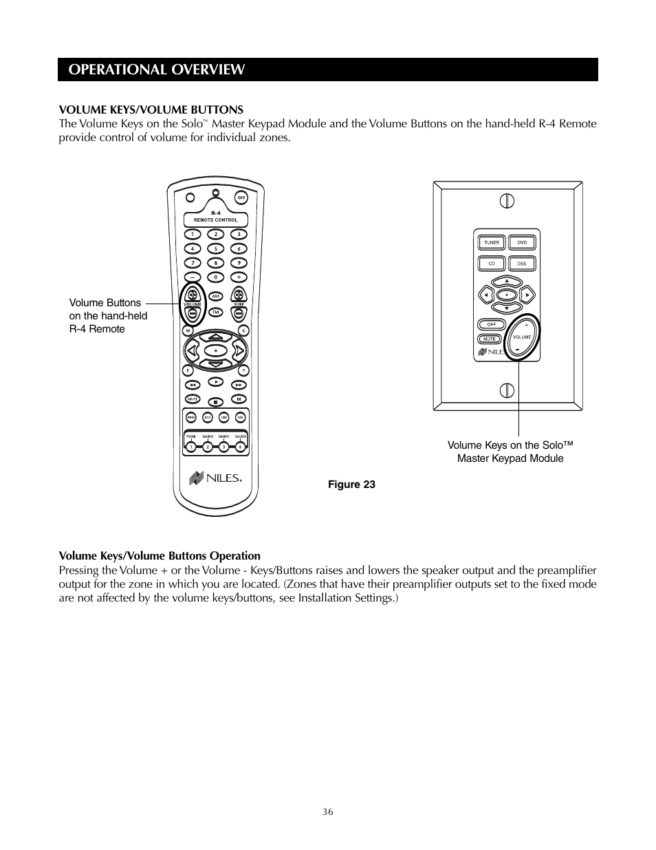 Operational overview | Niles Audio ZR-4630s User Manual | Page 36 / 82