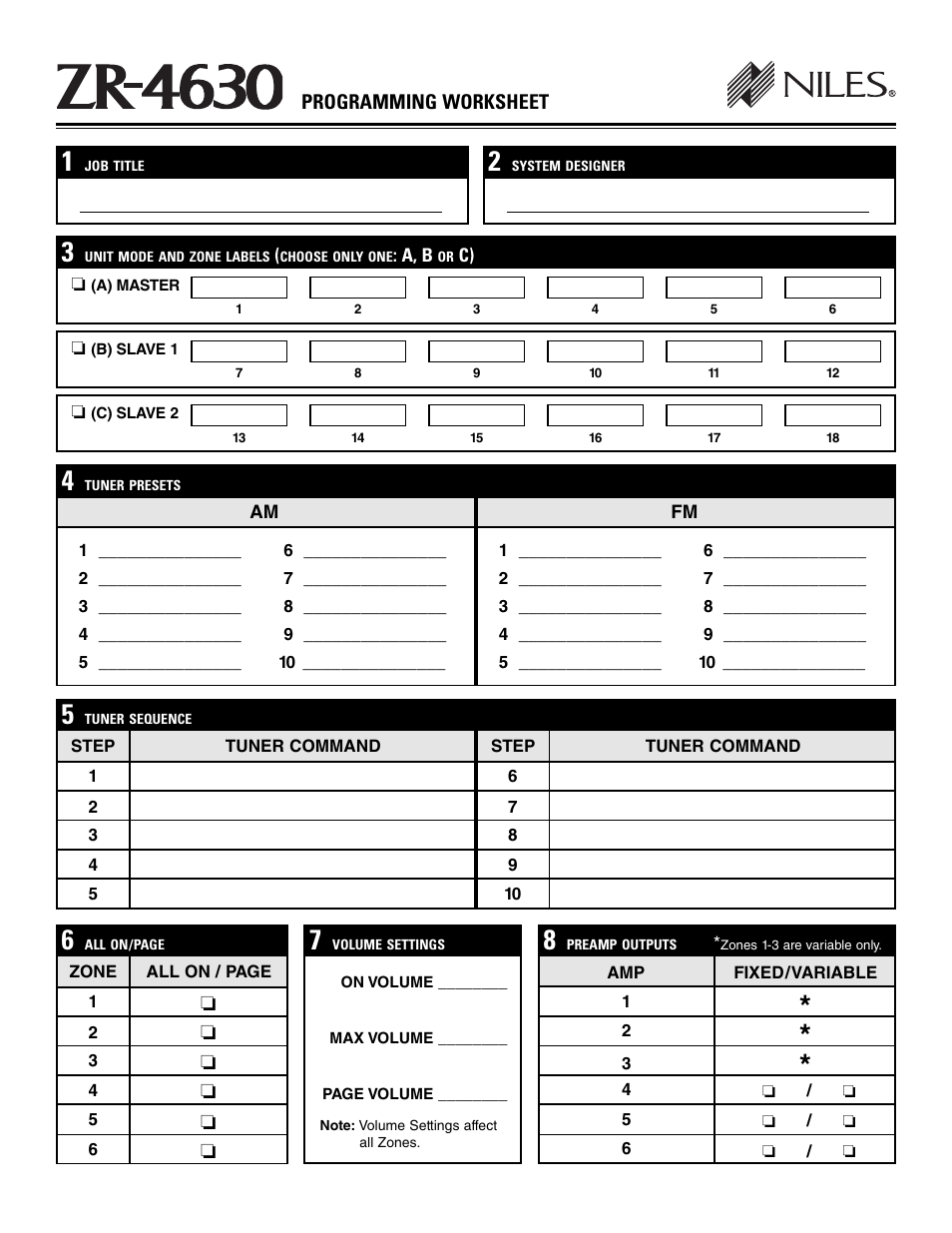 Niles Audio ZR-4630s User Manual | Page 58 / 82
