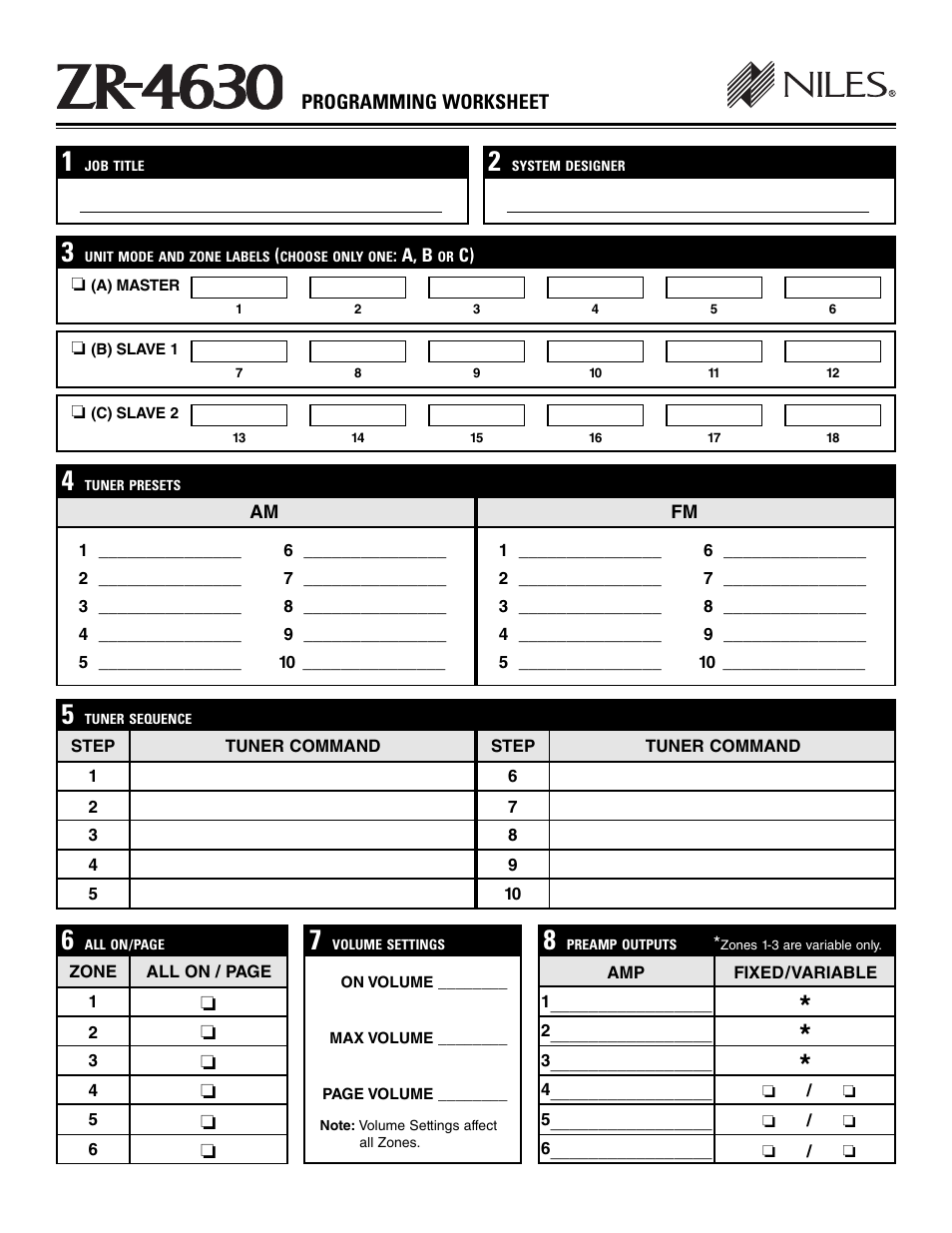 Niles Audio ZR-4630s User Manual | Page 61 / 82