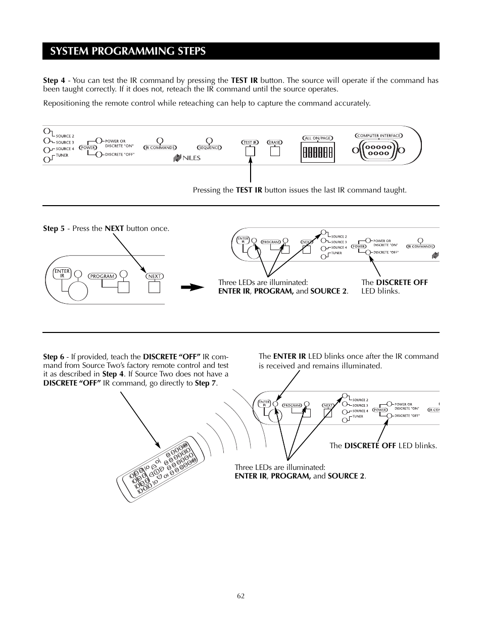 System programming steps | Niles Audio ZR-4630s User Manual | Page 70 / 82
