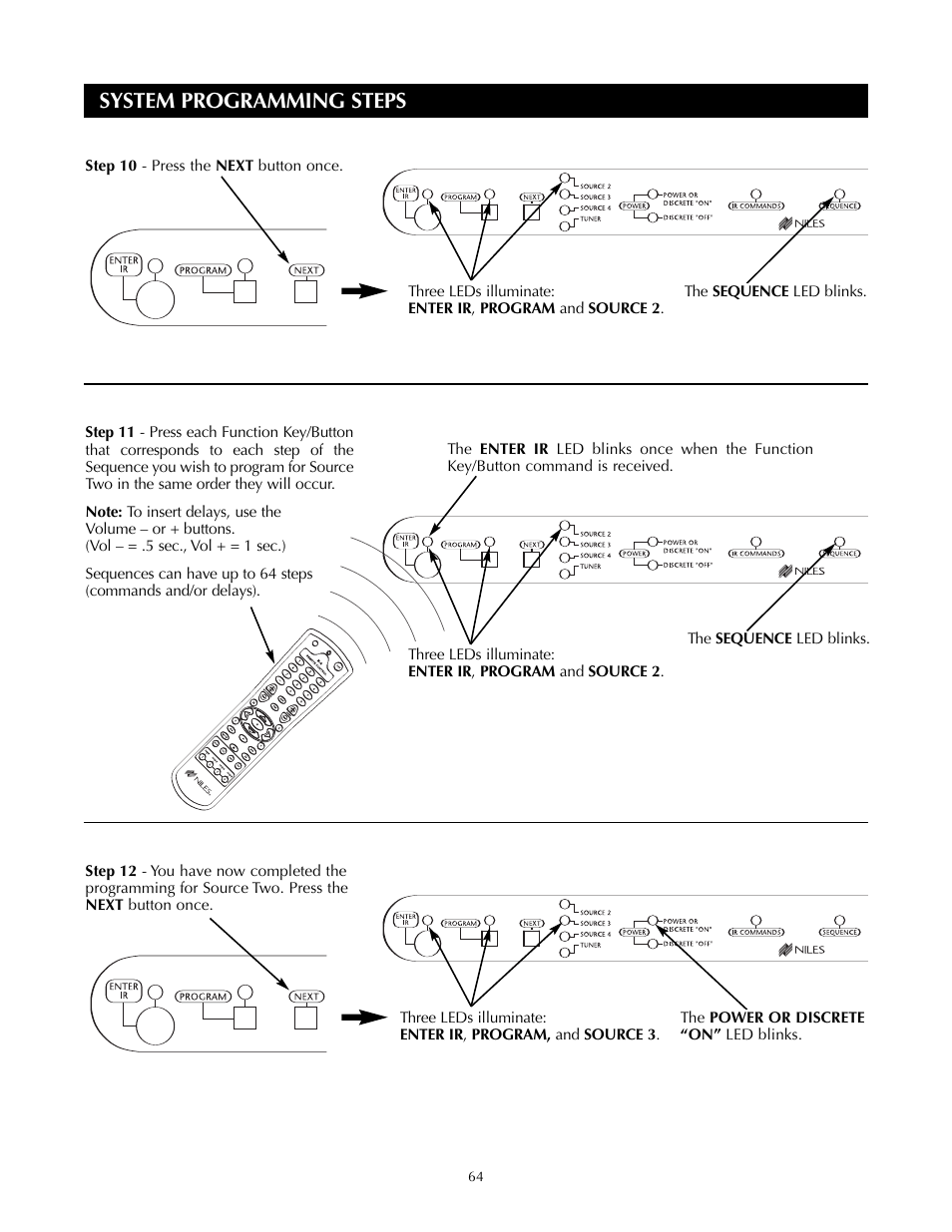 System programming steps | Niles Audio ZR-4630s User Manual | Page 72 / 82