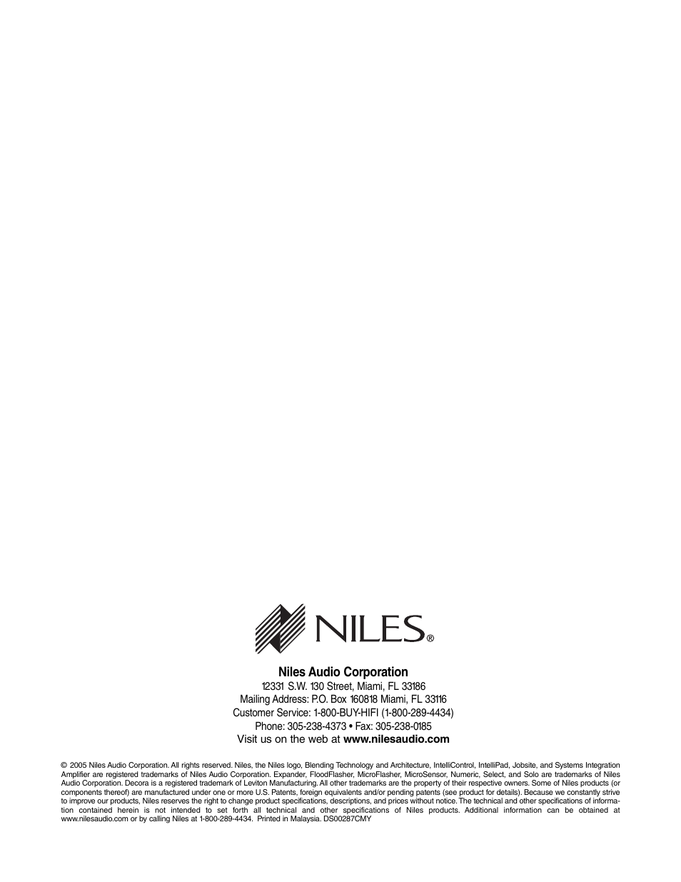 Niles Audio ZR-4630s User Manual | Page 82 / 82