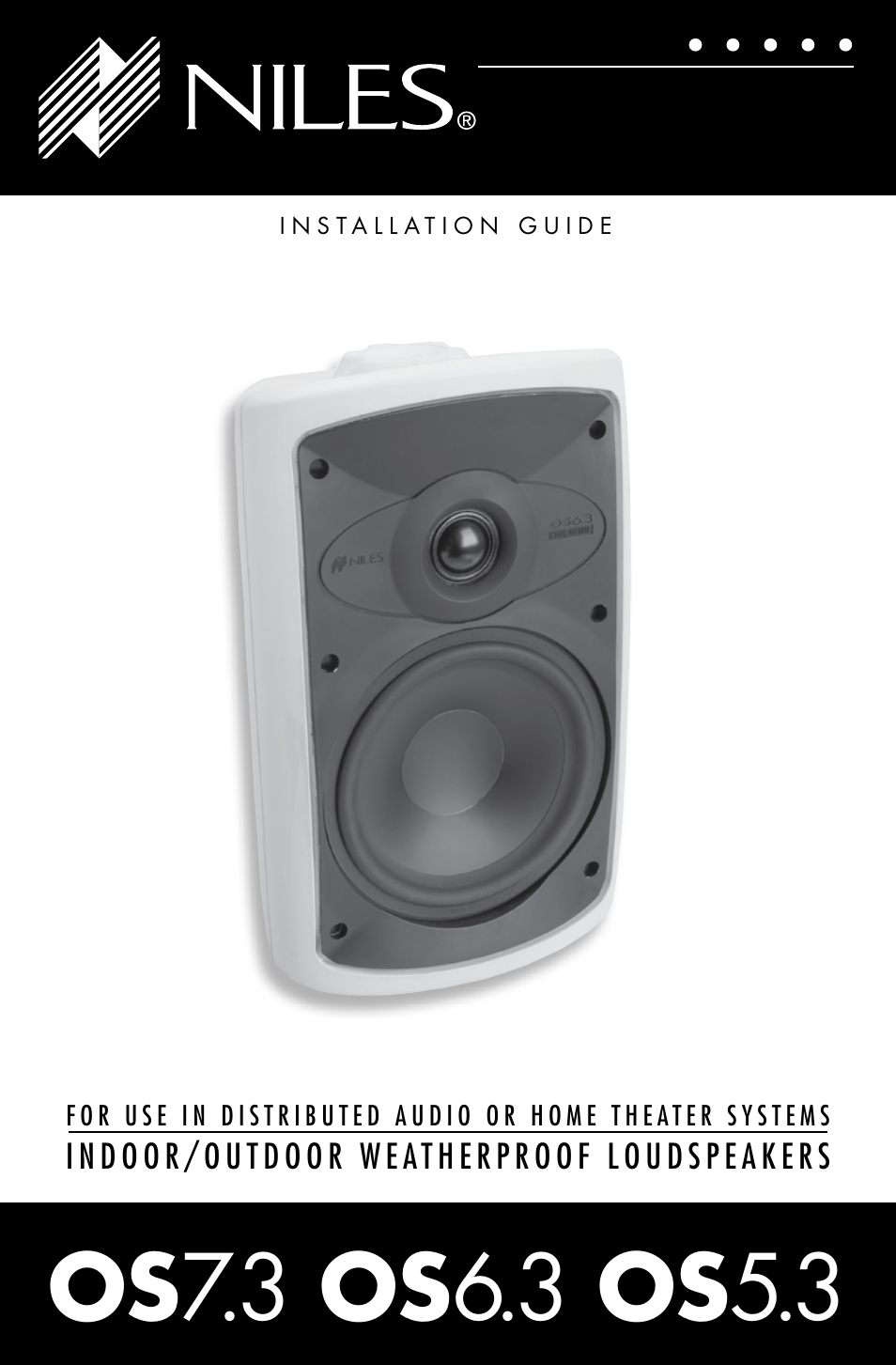 Niles Audio OS7.3 User Manual | 24 pages