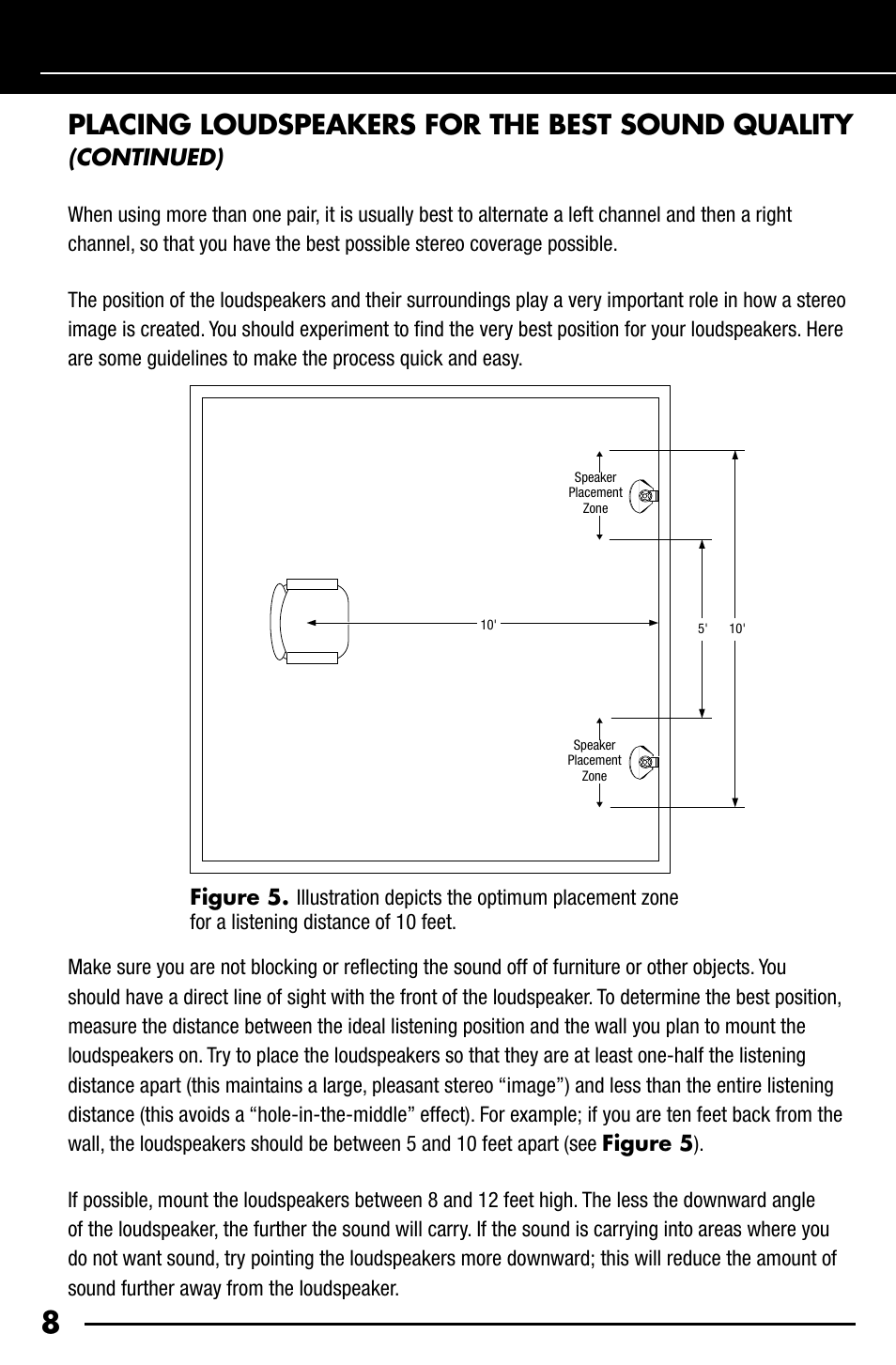 Placing loudspeakers for the best sound quality, Continued) | Niles Audio OS7.3 User Manual | Page 10 / 24