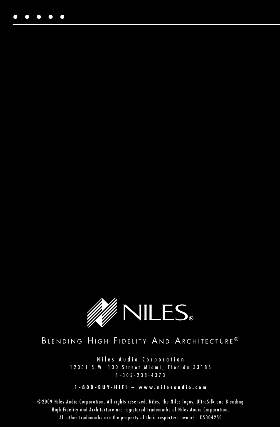 Niles Audio OS7.3 User Manual | Page 24 / 24