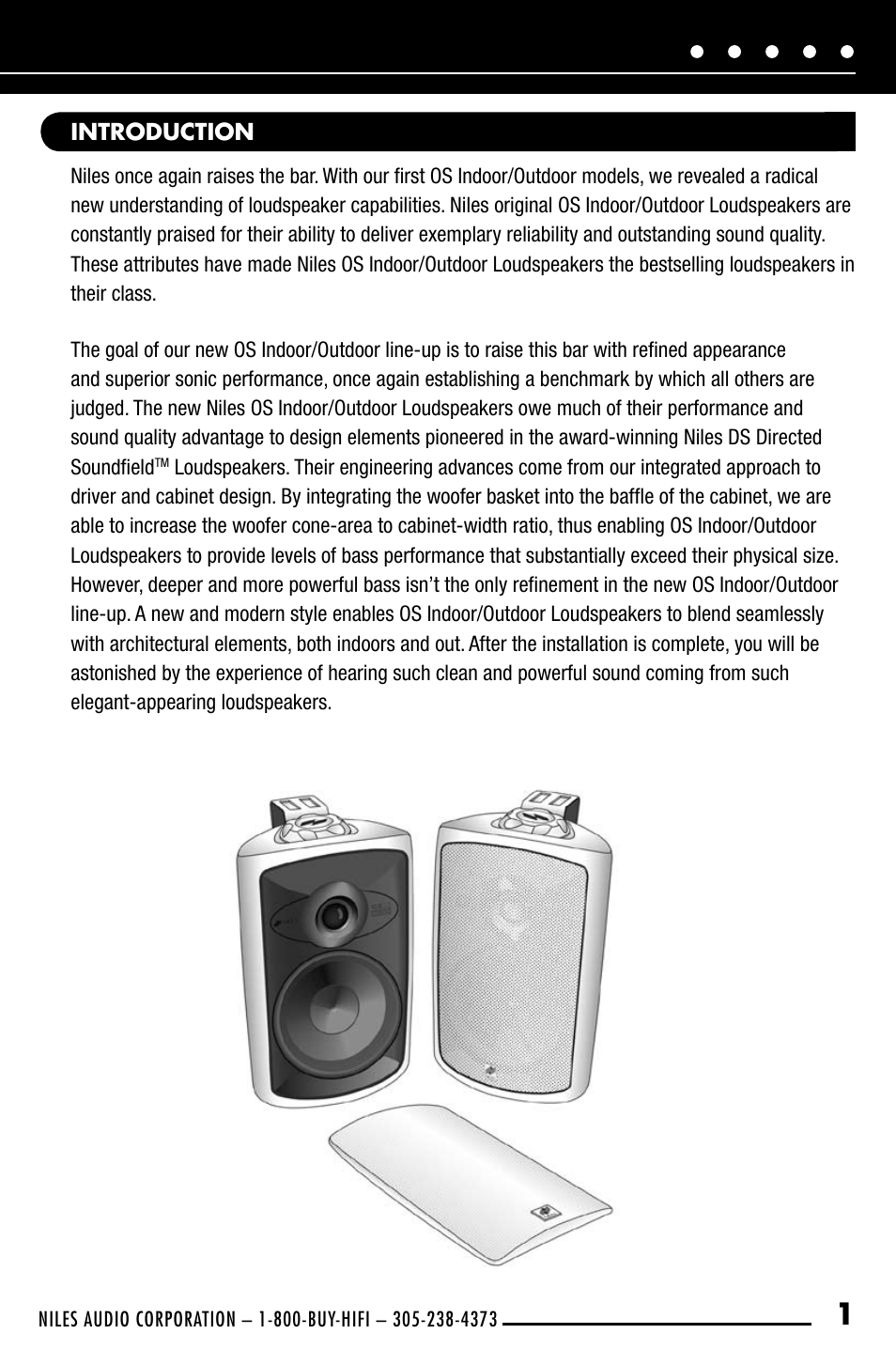 Niles Audio OS7.3 User Manual | Page 3 / 24