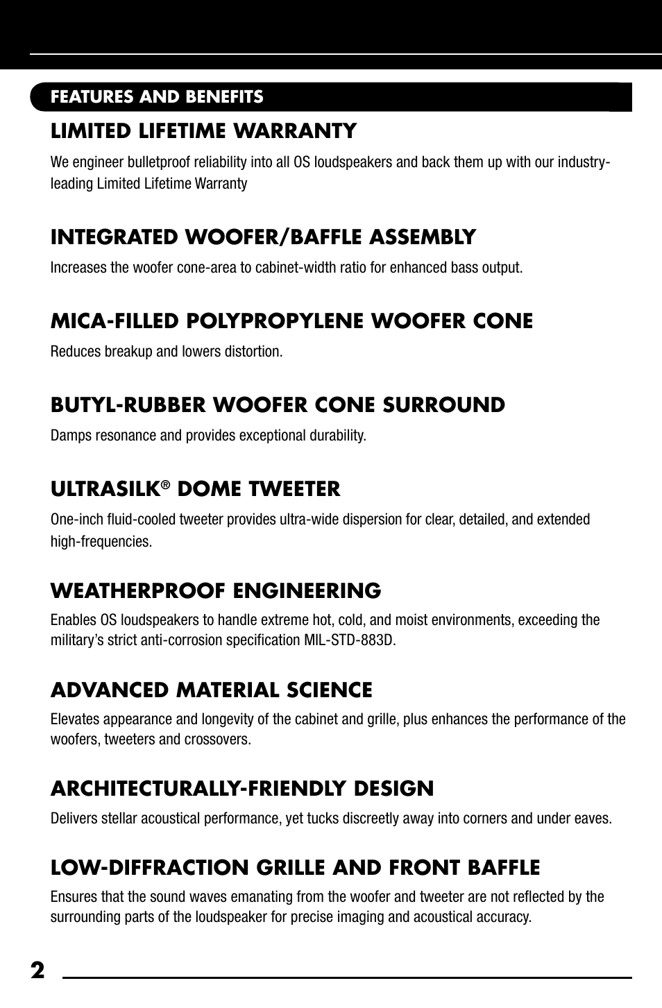 Niles Audio OS7.3 User Manual | Page 4 / 24