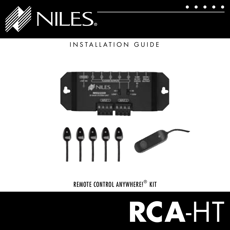 Niles Audio RCA-HT User Manual | 24 pages