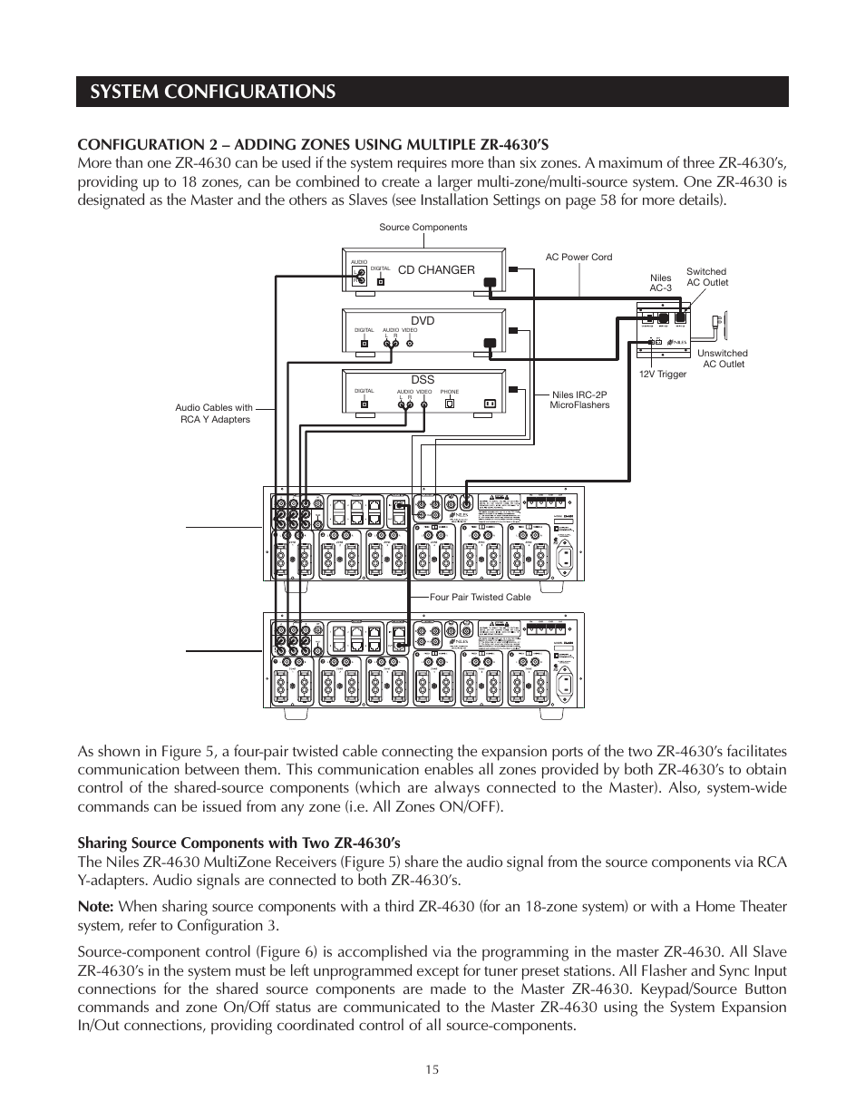 System configurations | Niles Audio Niles ZR-4630 User Manual | Page 15 / 82