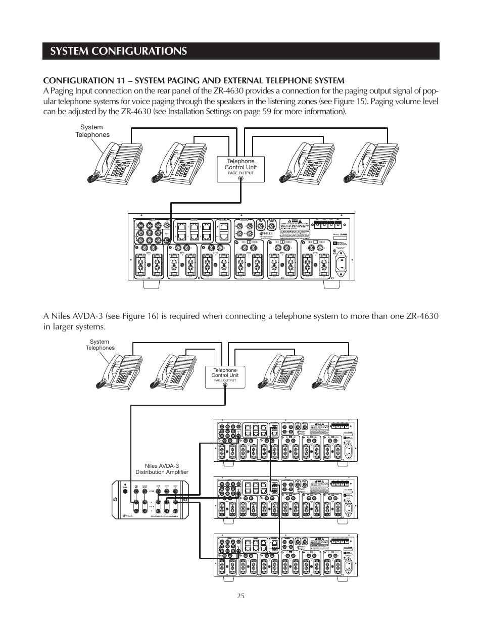 System configurations | Niles Audio Niles ZR-4630 User Manual | Page 25 / 82