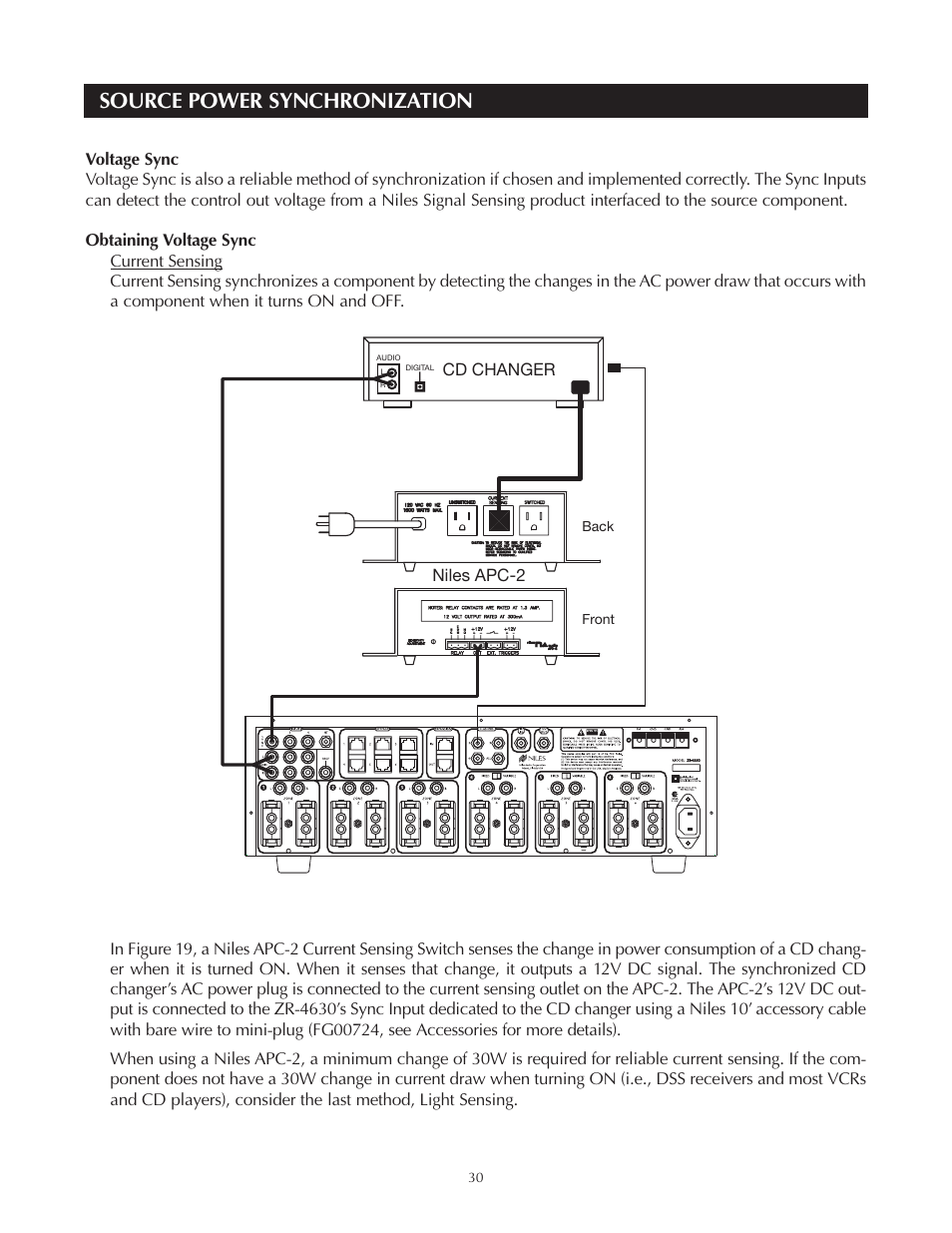 Source power synchronization | Niles Audio Niles ZR-4630 User Manual | Page 30 / 82