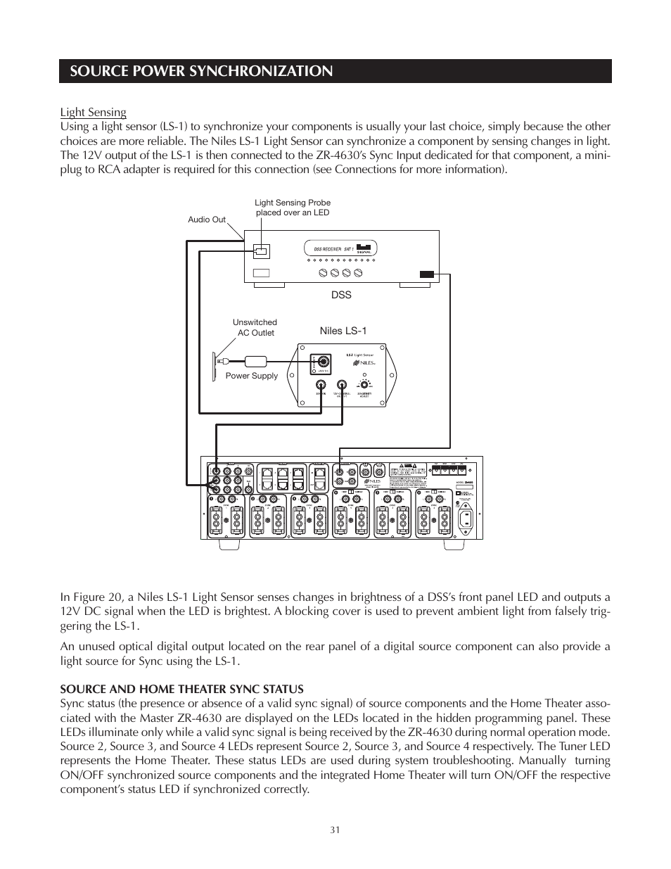 Source power synchronization | Niles Audio Niles ZR-4630 User Manual | Page 31 / 82