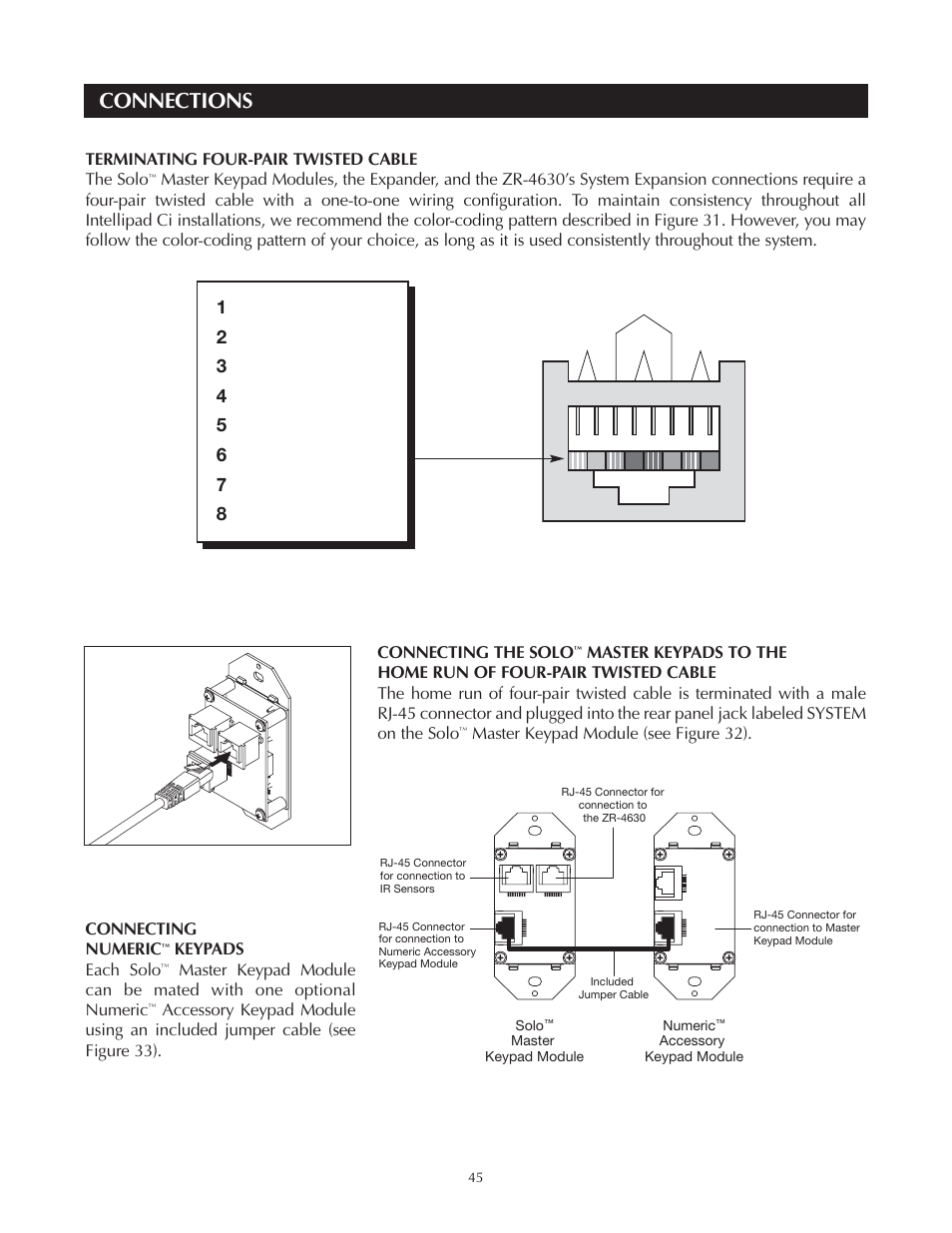 Connections | Niles Audio Niles ZR-4630 User Manual | Page 45 / 82