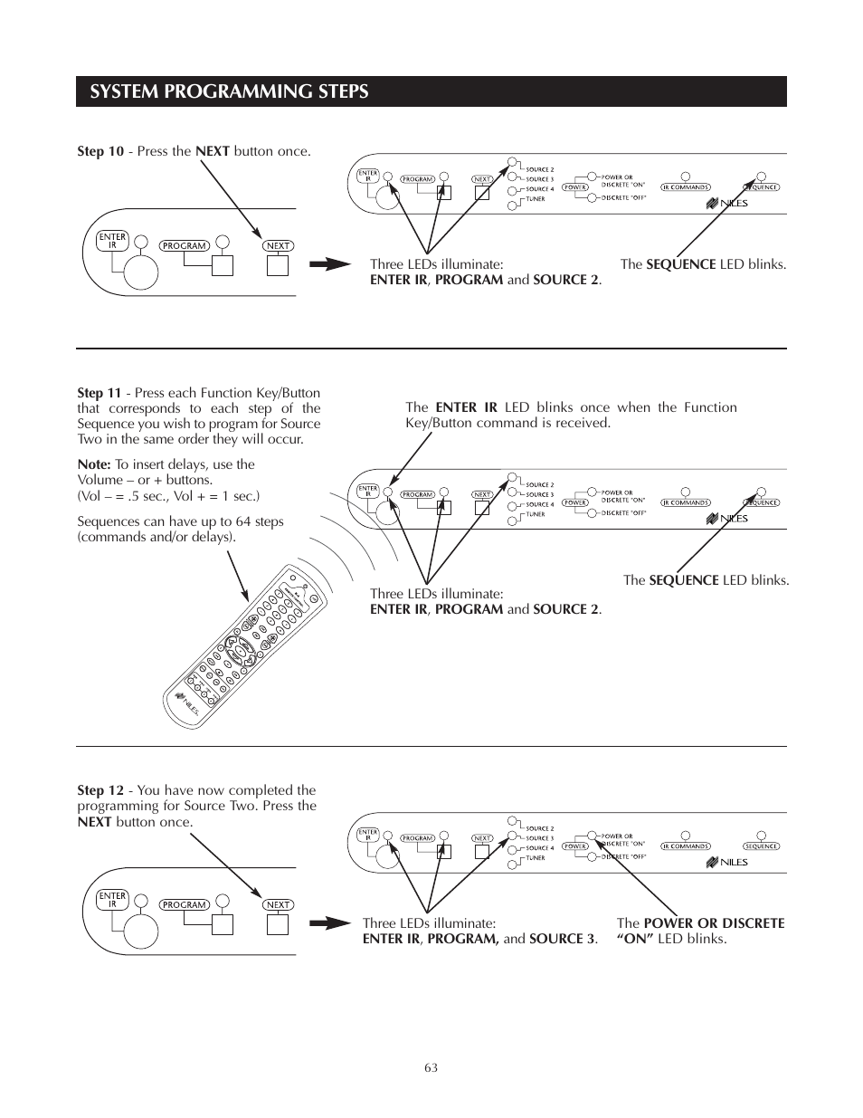 System programming steps | Niles Audio Niles ZR-4630 User Manual | Page 71 / 82