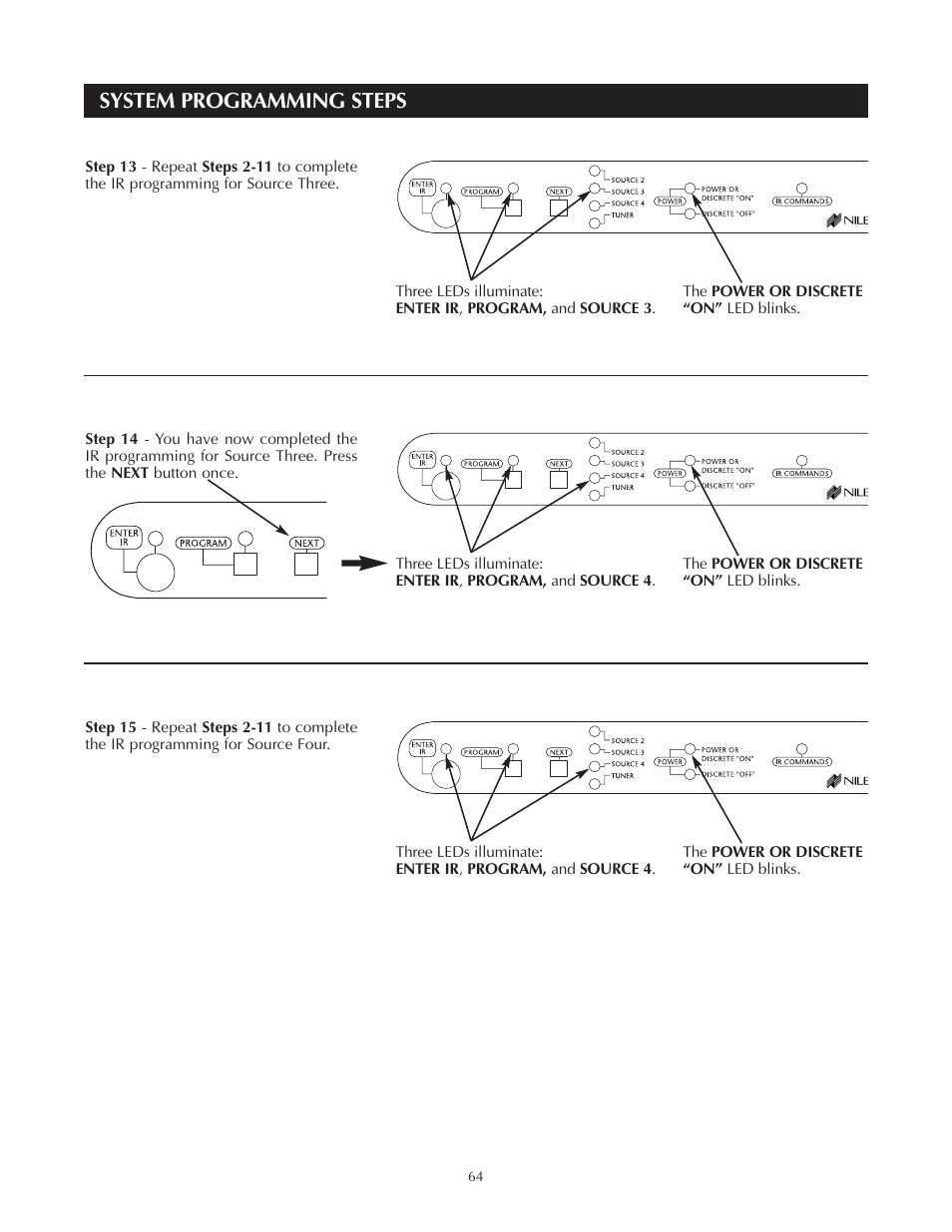 System programming steps | Niles Audio Niles ZR-4630 User Manual | Page 72 / 82