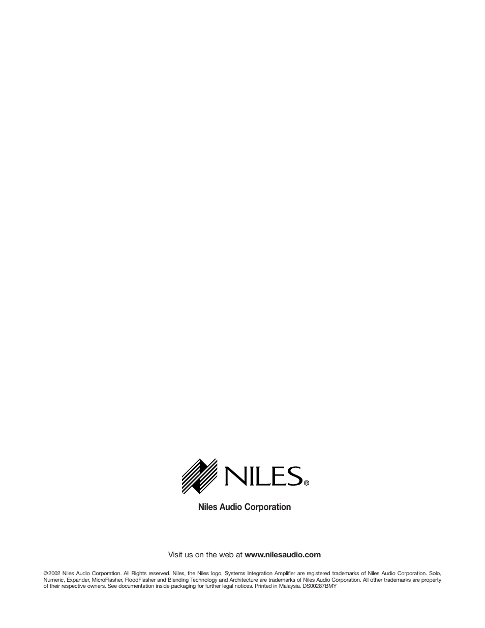 Niles Audio Niles ZR-4630 User Manual | Page 82 / 82