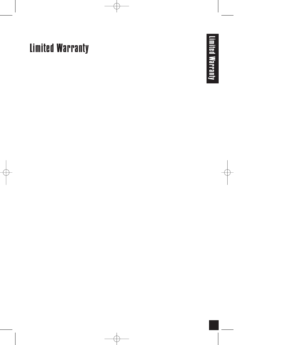 Limited warranty, Limit ed w arr an ty | Niles Audio Niles AT8500 User Manual | Page 27 / 28