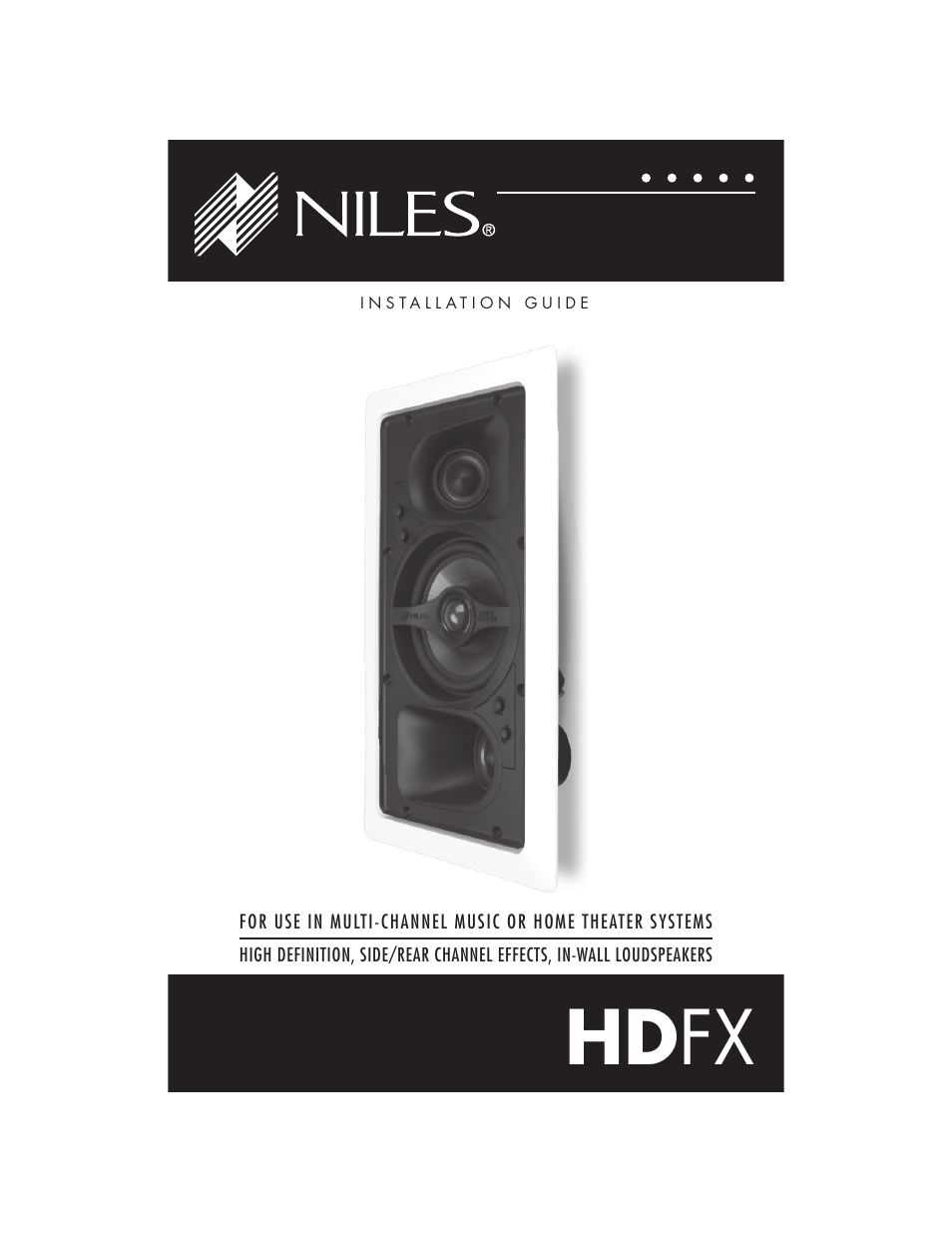 Niles Audio Niles HDFX User Manual | 28 pages