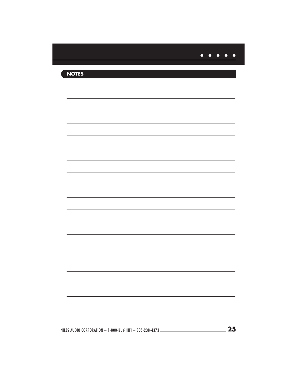 Niles Audio Niles HDFX User Manual | Page 27 / 28