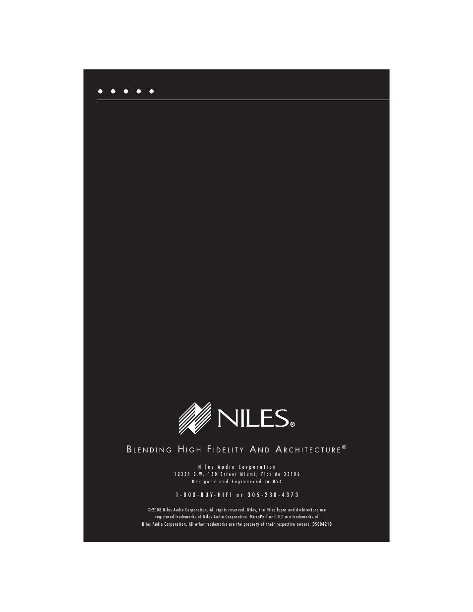Niles Audio Niles HDFX User Manual | Page 28 / 28
