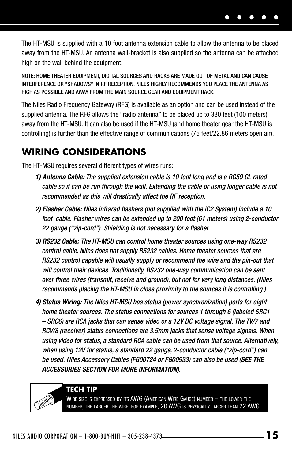 Wiring considerations | Niles Audio iC2 User Manual | Page 17 / 32
