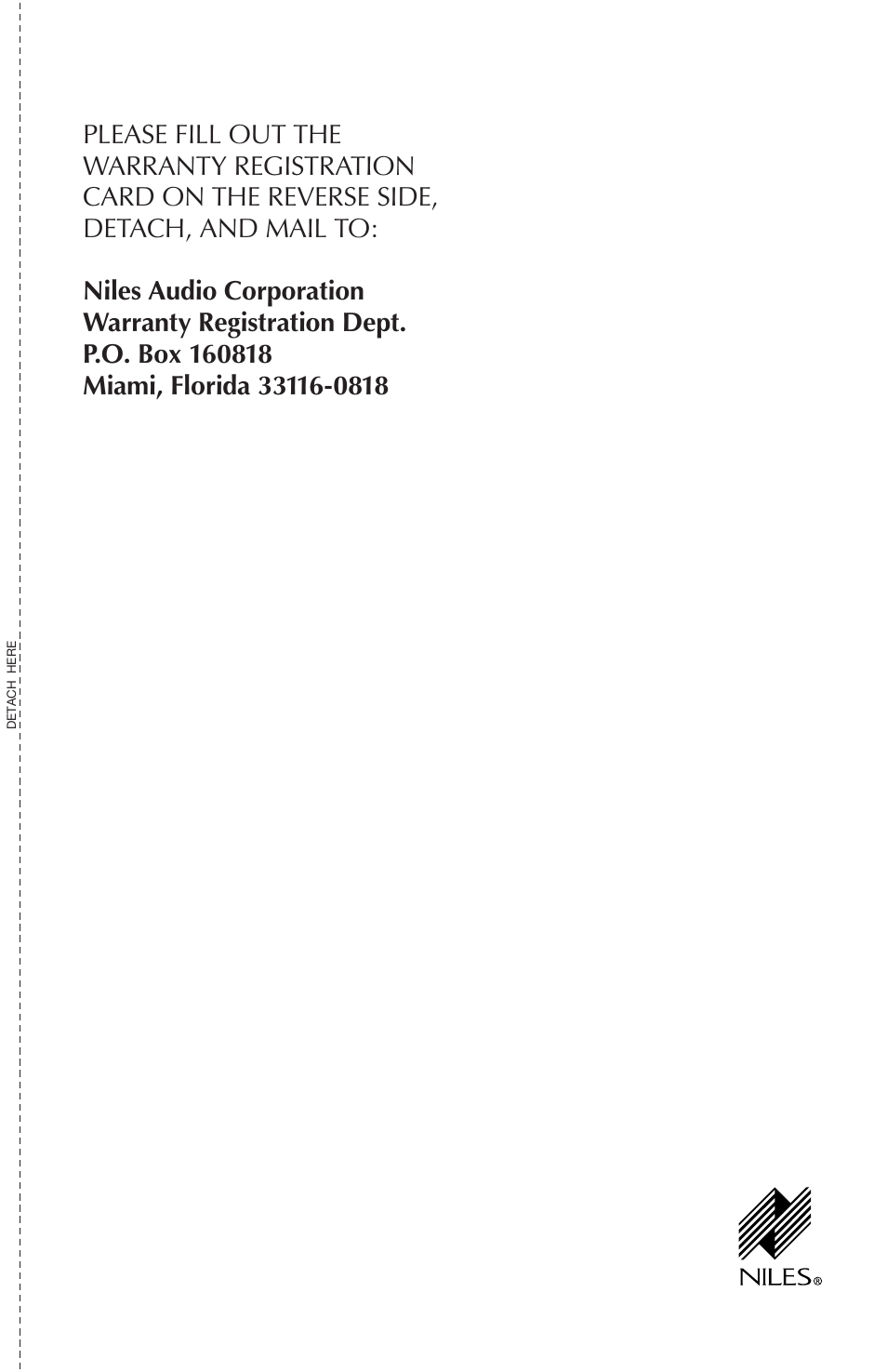 Niles Audio CORAL RS8SI User Manual | Page 21 / 24