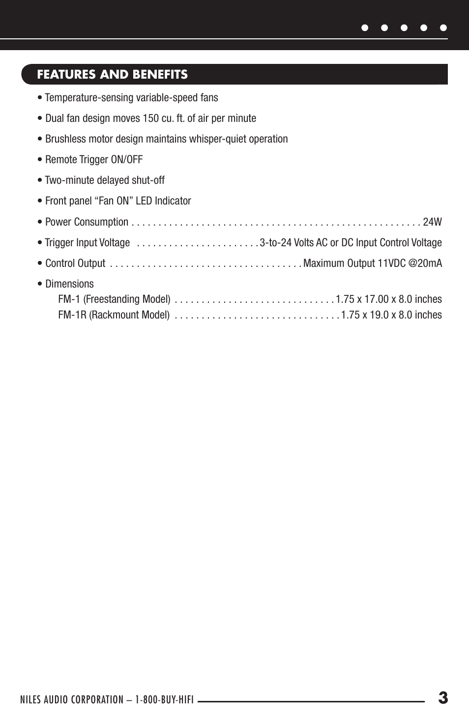 Niles Audio FM-1 User Manual | Page 5 / 12