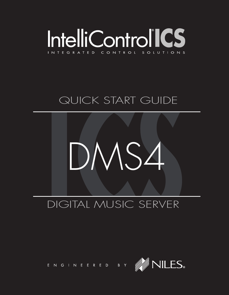 Niles Audio INTELLICONTROL ICS DMS4 User Manual | 4 pages