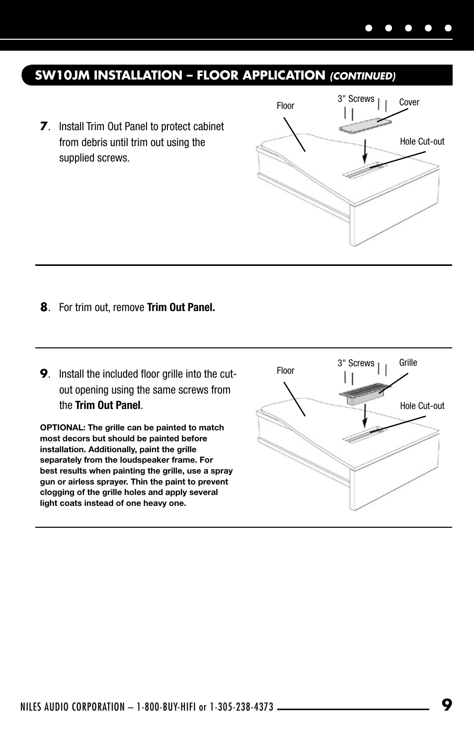 Niles Audio SW10JM User Manual | Page 11 / 34