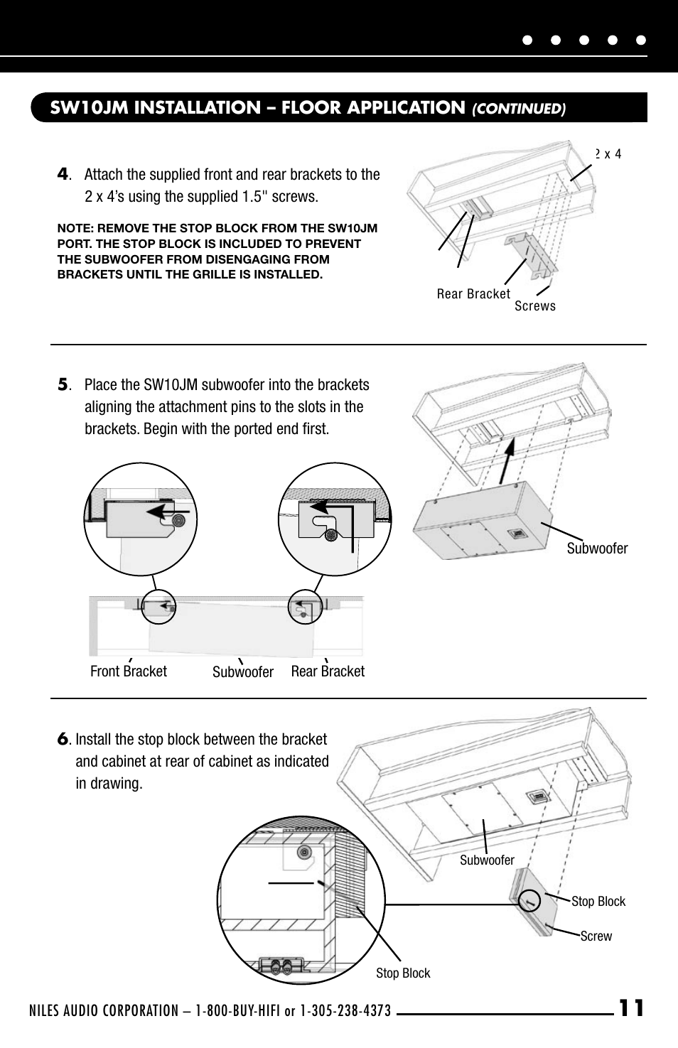 Niles Audio SW10JM User Manual | Page 13 / 34