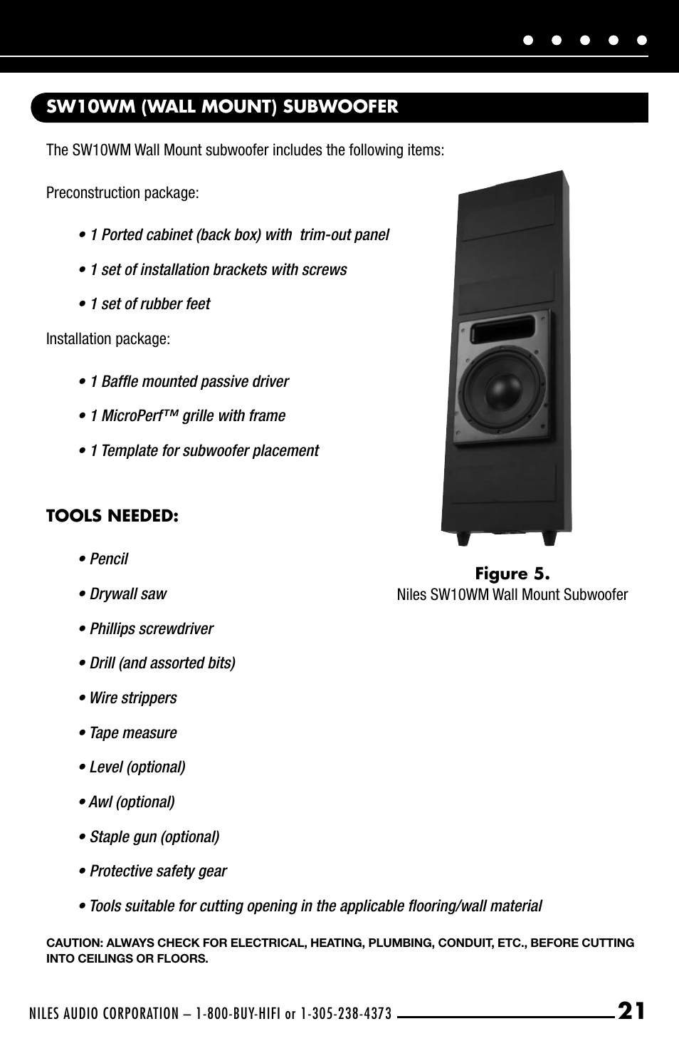 Niles Audio SW10JM User Manual | Page 23 / 34