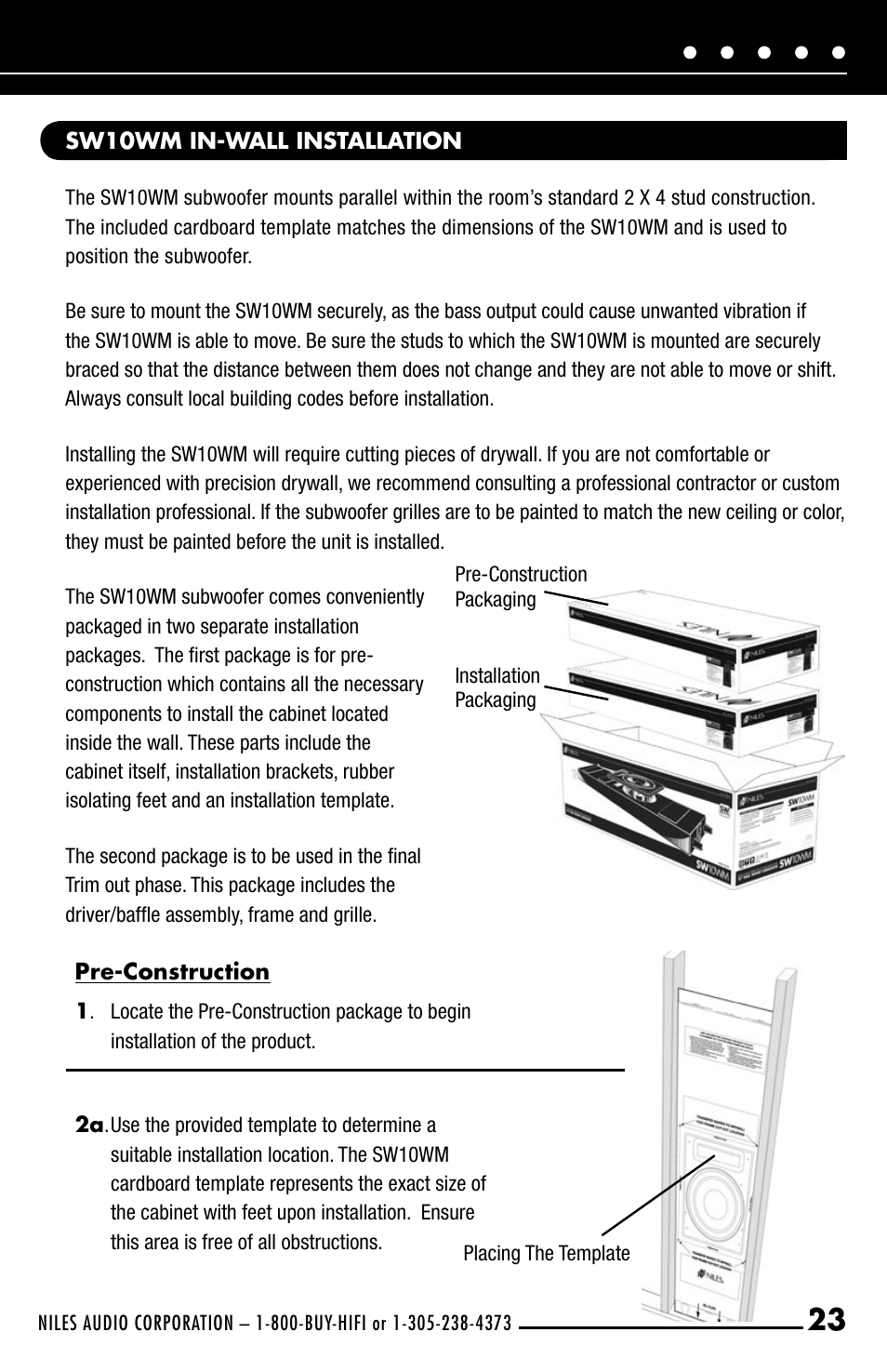 Niles Audio SW10JM User Manual | Page 25 / 34