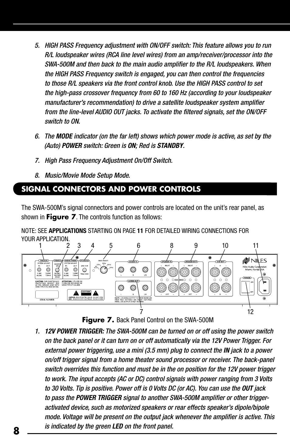 Niles Audio SWA-500M User Manual | Page 10 / 24