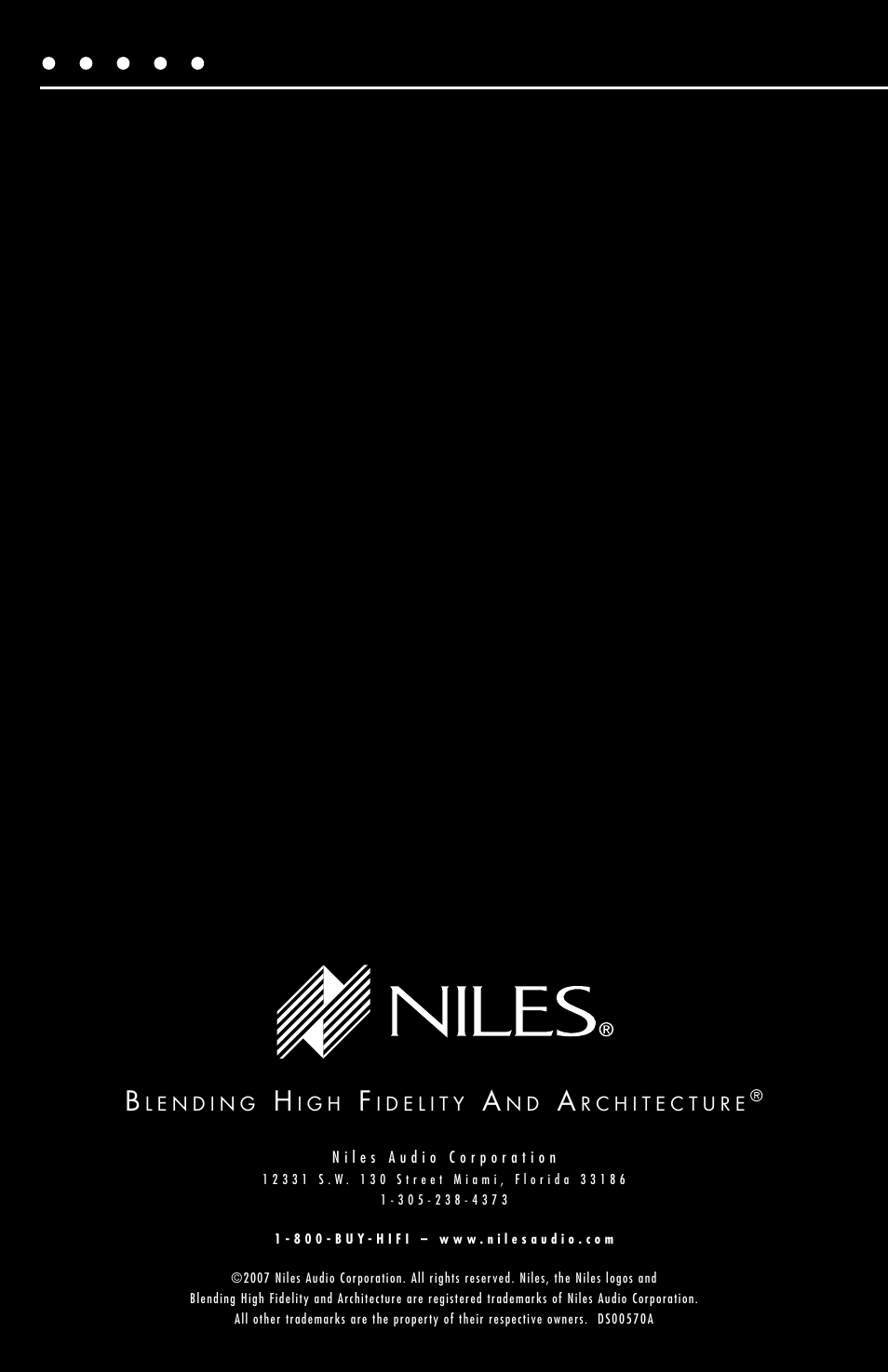 Niles Audio SWA-500M User Manual | Page 24 / 24