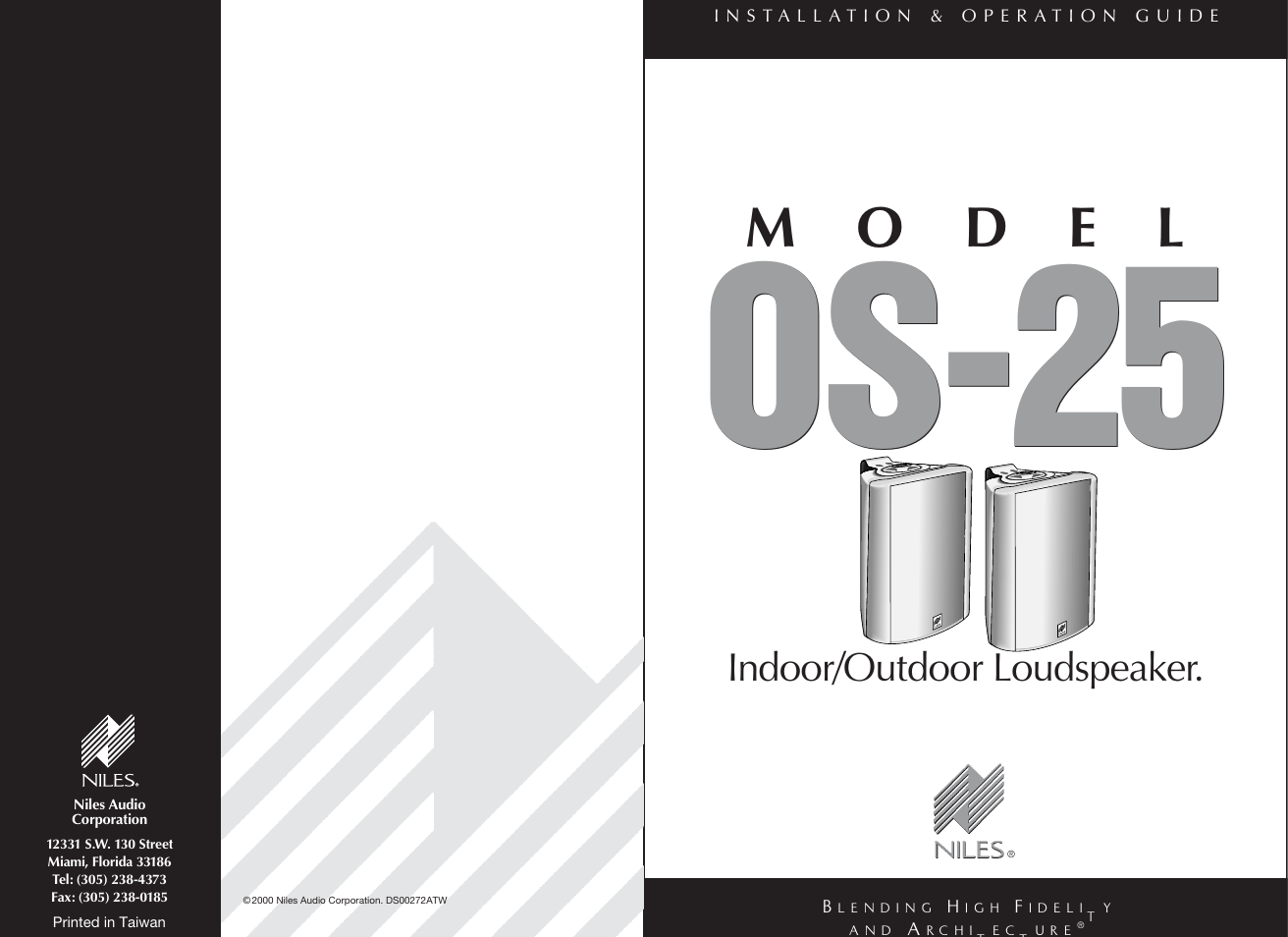 Niles Audio OS-25 User Manual | 12 pages