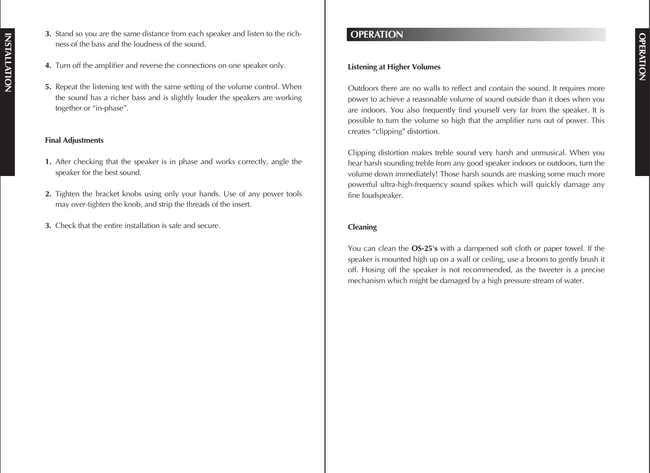 Niles Audio OS-25 User Manual | Page 10 / 12