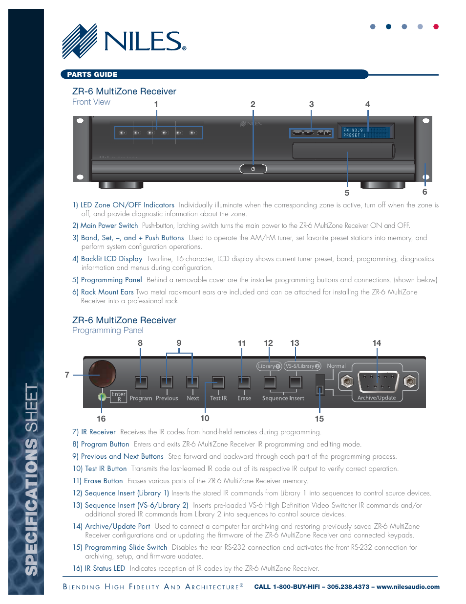 Niles Audio ZR-6 User Manual | Page 3 / 8