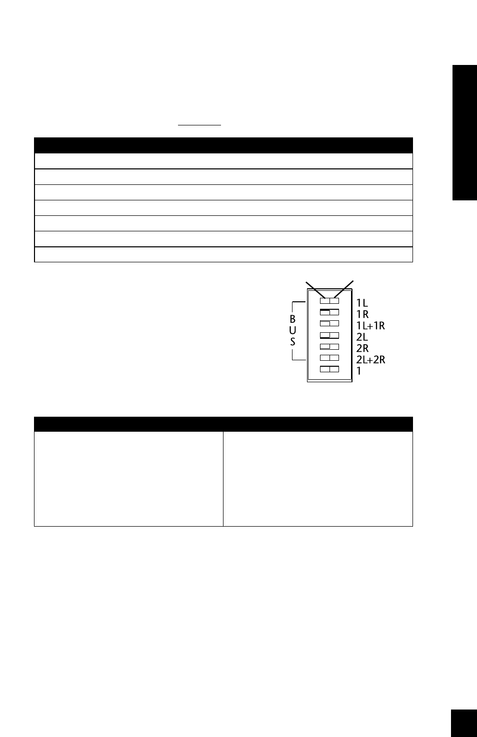 20 inst alla tion busmatrix, Input dip switch settings | Niles Audio SI-1260 User Manual | Page 21 / 32