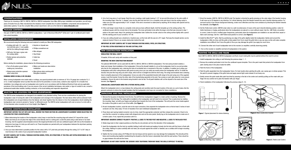 Niles Audio CM750 User Manual | Page 2 / 2