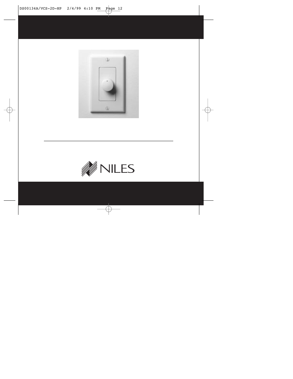 Niles Audio VCS-2D-HP User Manual | 12 pages