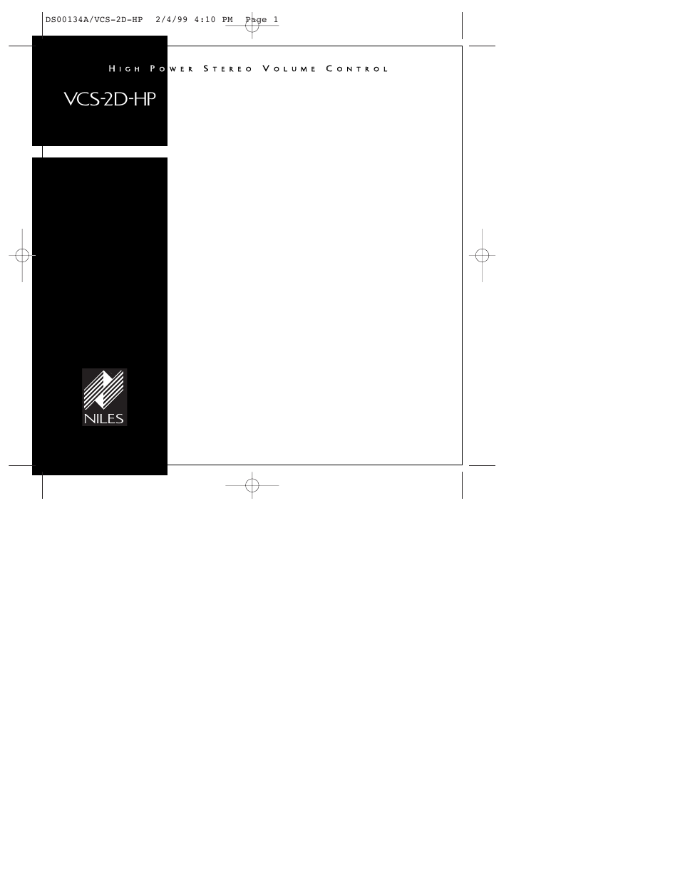 Vcs-2d-hp, Niles, Introduction | Features and benefits | Niles Audio VCS-2D-HP User Manual | Page 2 / 12