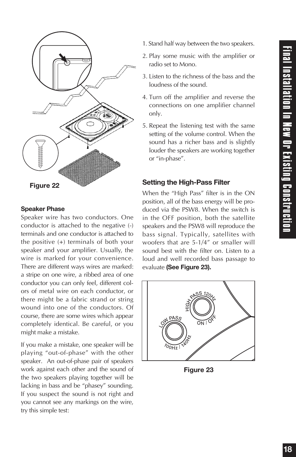 Niles Audio PSW8 User Manual | Page 19 / 28