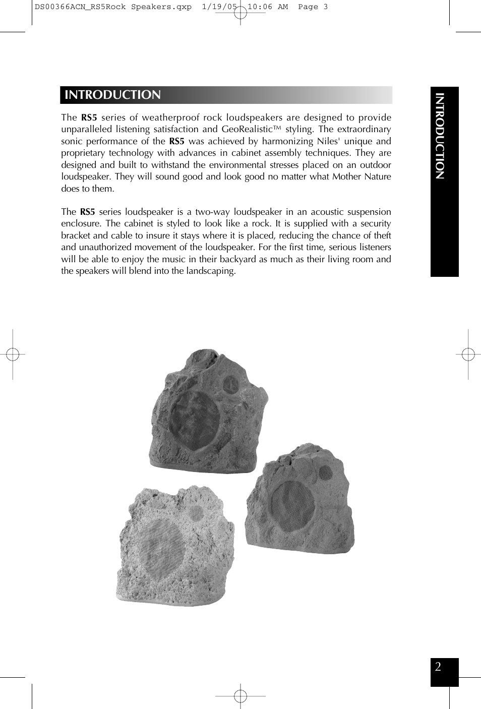 Niles Audio RS5 User Manual | Page 3 / 24