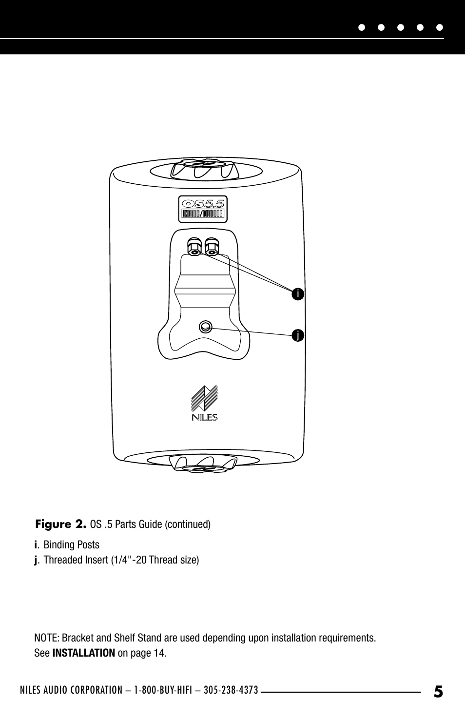 Niles Audio OS5.5 User Manual | Page 7 / 24