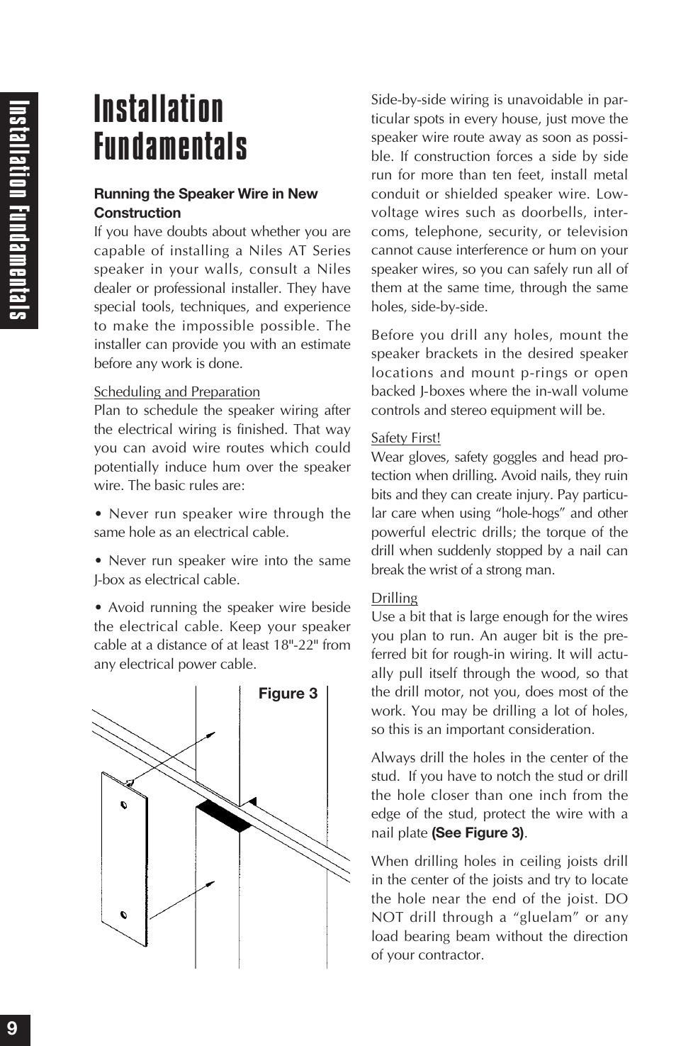 Installation fundamentals, Ins talla tion f undamen tals | Niles Audio AT5 User Manual | Page 18 / 28
