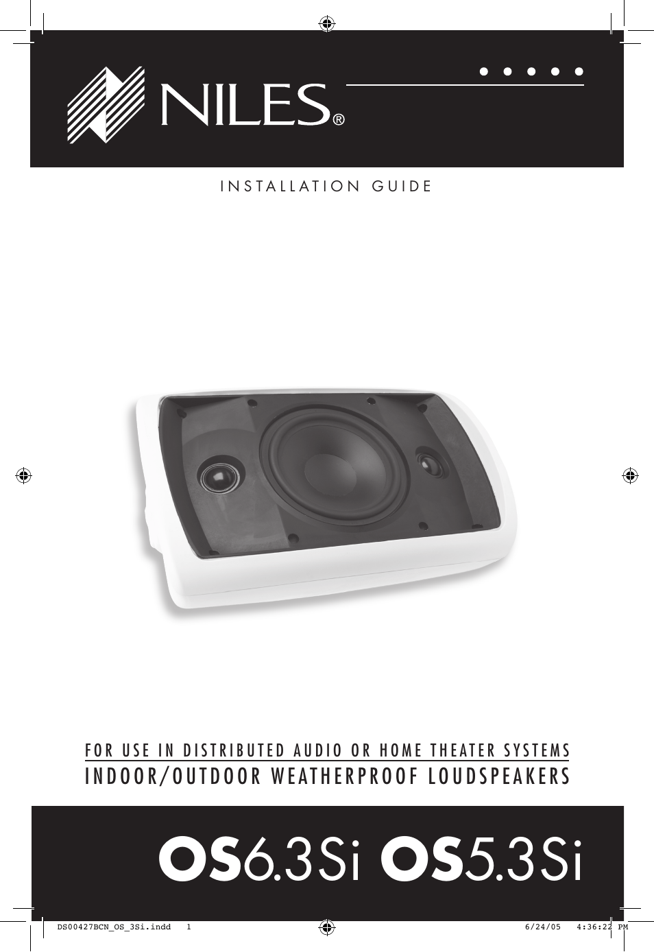 Niles Audio OS6.3Si User Manual | 24 pages