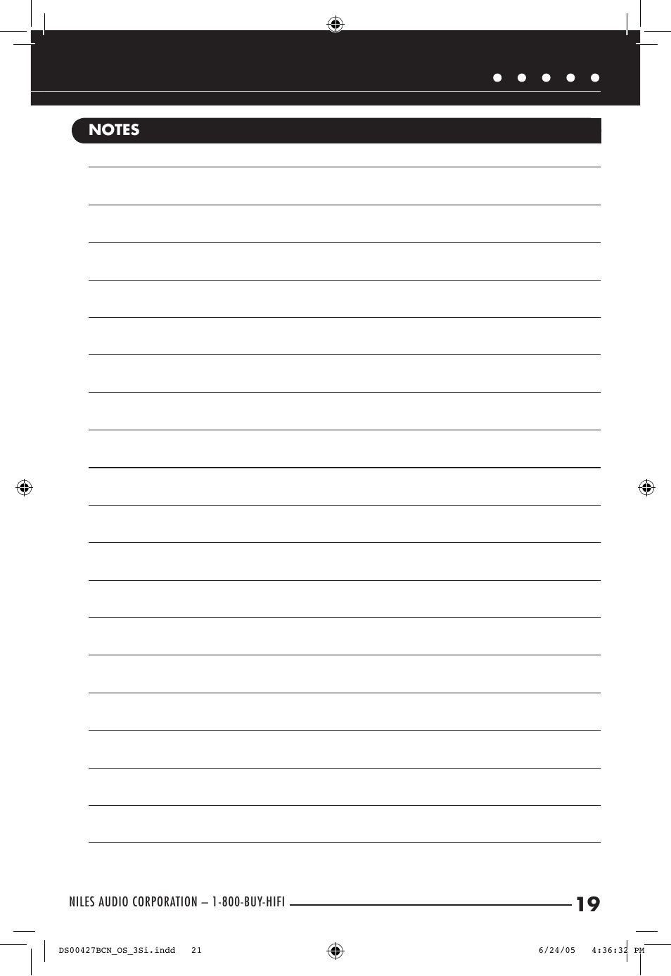 Niles Audio OS6.3Si User Manual | Page 21 / 24