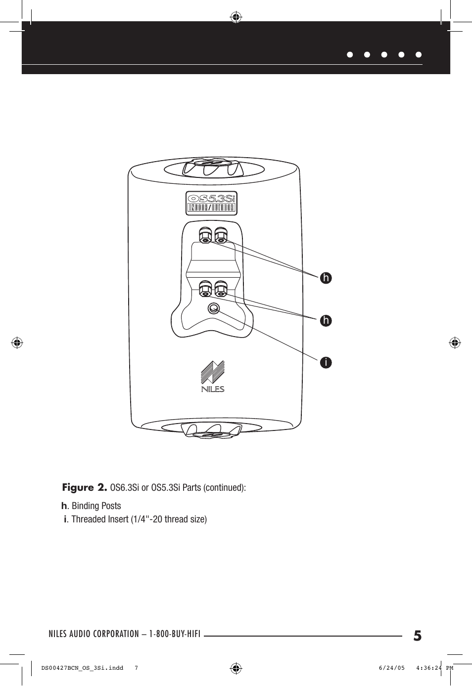 Niles Audio OS6.3Si User Manual | Page 7 / 24