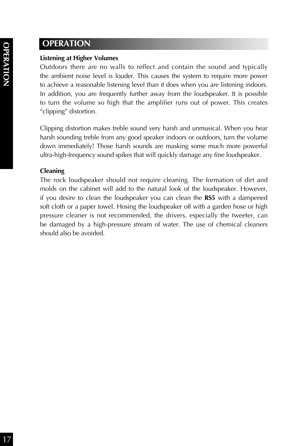 Niles Audio RS 5s User Manual | Page 18 / 20
