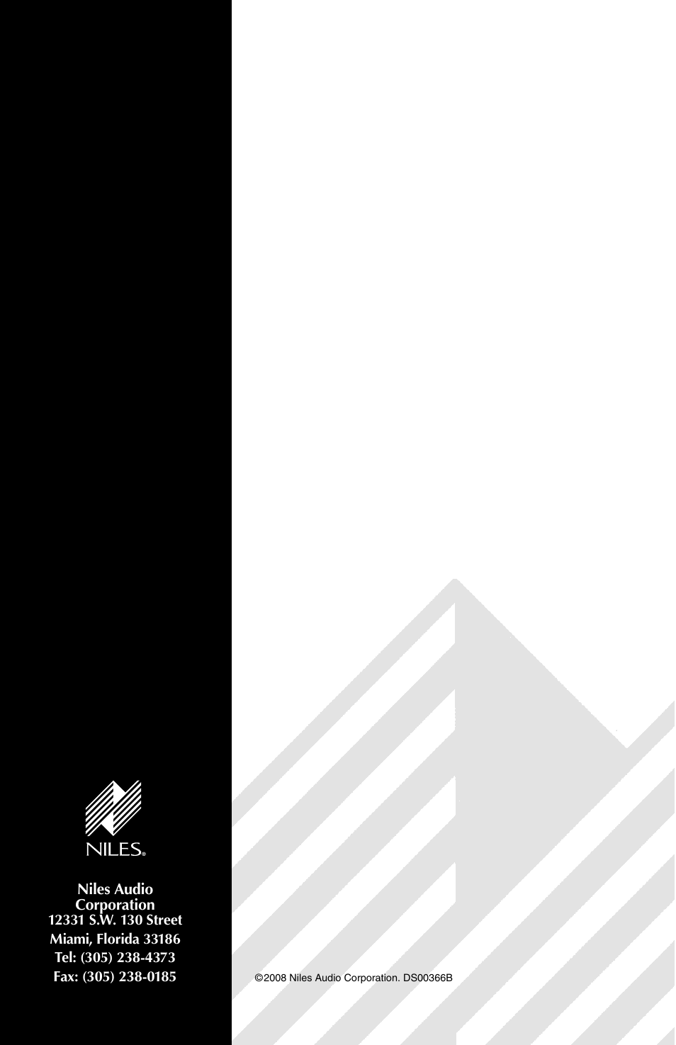 Niles Audio RS 5s User Manual | Page 20 / 20